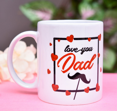THE CLICK INDIA Fathers day with Showpiece For Dad/ Father/ Papa Best  Birthday Gifts Ceramic Coffee Mug