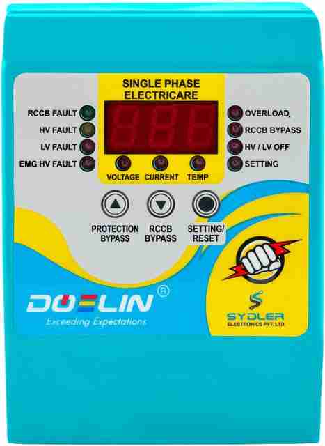 DOELIN SINGLE PHASE HOME PROTECTOR 22 AMP SINGLE PHASE VOLTAGE ...