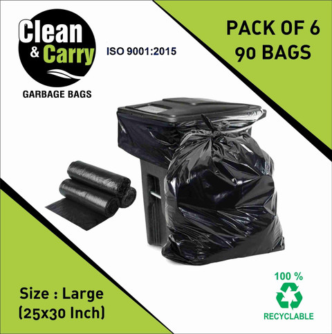 Plastic Deals Trash Bag Deals 12-16 Gallon Black Trash Bags W14LDA