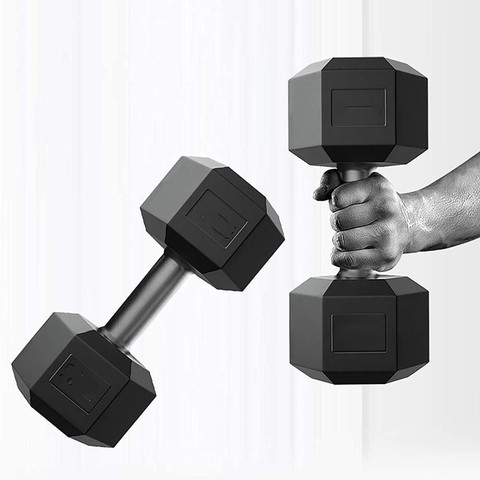 AMAN FIT PVC Set 3KG X PCS, Pair Hex Home Gym Fixed Weight Dumbbell