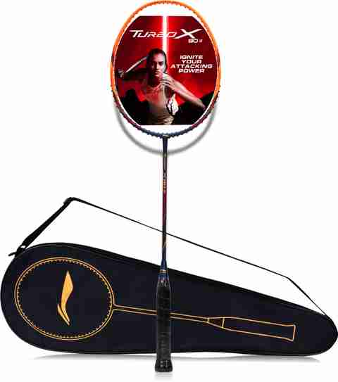 LI-NING Turbo X 90 III Strung Badminton Racket (Navy, Orange) Blue ...