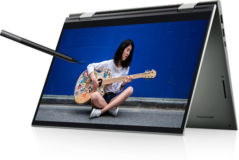 緑色Dell Inspiron14 7415/Ryzen7 5700U/2in1 DELL Inspiron AMD Ryzen 7 Octa Core 5700U - (16 GB/512 GB SSD