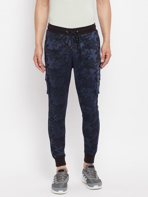 DUKE Printed Men Blue Track Pants