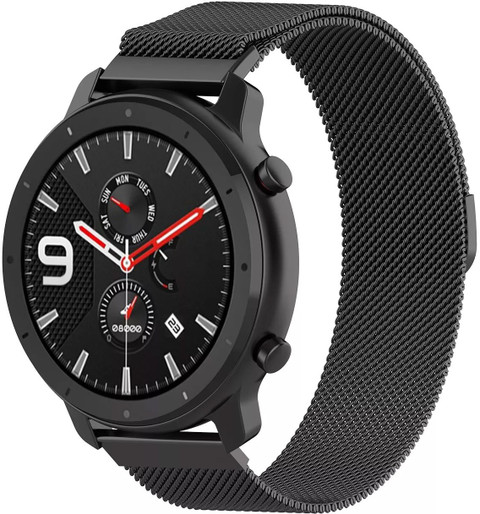 AOnes Pack of Silicone Metal Chain Belt Watch Strap Compatible for  Bingo F6s Smart Watch Strap