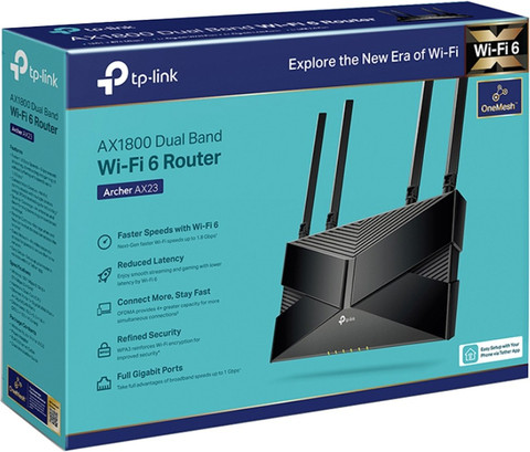 TP-Link Archer AX23 AX1800 Wi-Fi 6 Wireless Router 2.4 GHz, 5 GHz