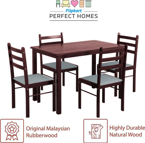 Flipkart Perfect Homes Capri Solid Wood Seater Dining Set