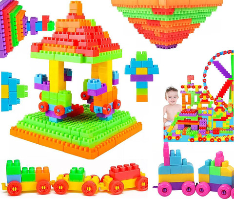 ARIZON Bricks Toys Sets with Wheel,Lego Blocks,Educational Toys for Kids  54+pcs
