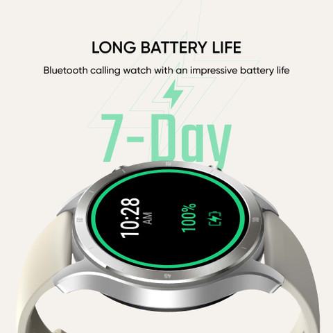 realme TechLife Watch R100 Bluetooth Calling Metallic