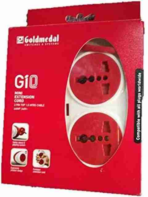 Goldmedal Goldmedal 240V Gio 2 Pin 2.5 Mtr Cable Extension Cords