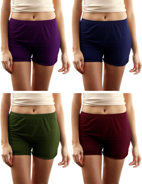 Flipkart Purple Athletic Shorts Womens Knee Length Short Frocks