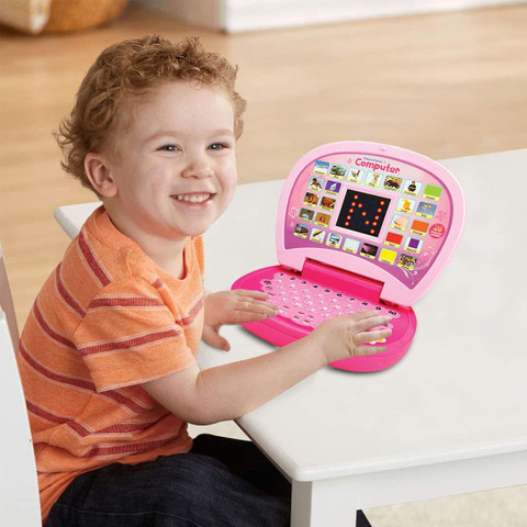 AEXONIZ TOYS Kids Educational Laptop (Pink) (Multicolor) Price in