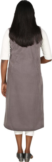 knee length dresses for ladies Maternity and Nursing Denim Pinafore