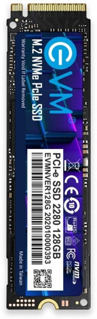 EVM 128GB NVME PCIE SSD 128 GB Laptop, Desktop Black PCIe NVMe Internal  Solid State Drive (SSD) (128GB NVME PCIE SSD)