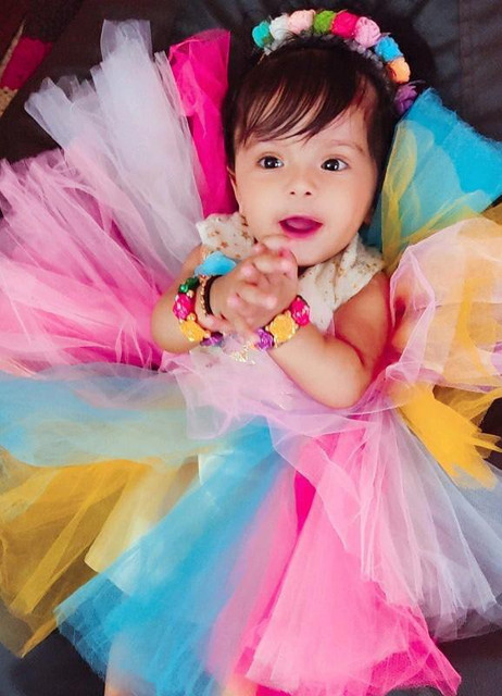 MYKART Baby Girls Midi/Knee Length Festive/Wedding Dress