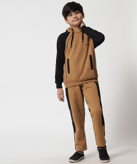 Sweat Suit Kids Brown Sweatpants NICK AND JONES Colorblock Boys