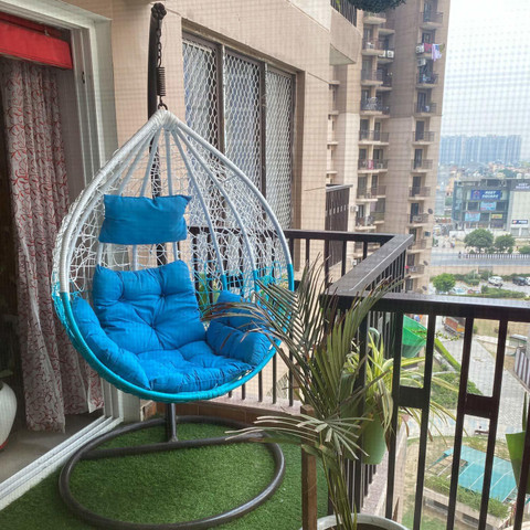 Flipkart Perfect Homes Studio Swing chair With Stand And Cushion Iron  Hammock - Main Image