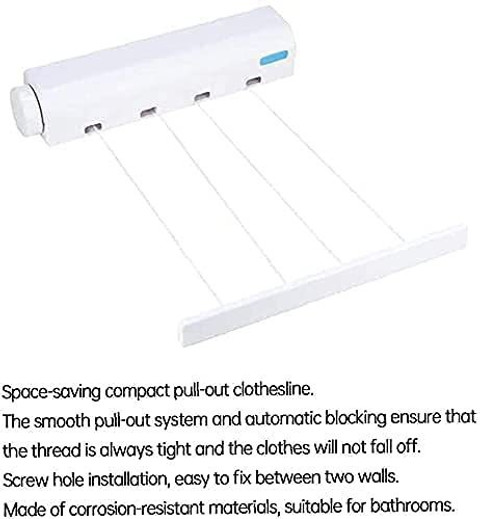 lOMESH Cloth Drying Rope Hanger- Retracting Hanging Clothing