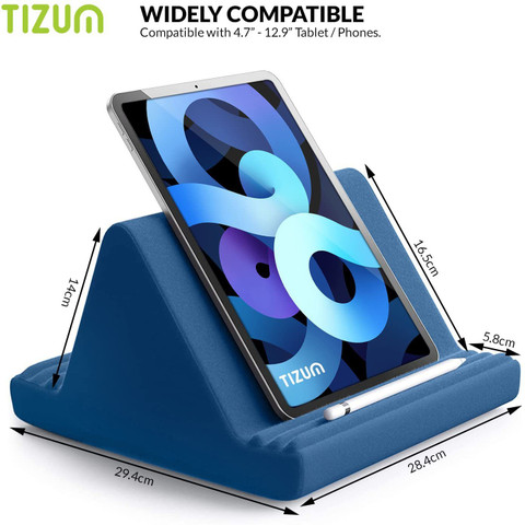 Tizum Tablet Pillow Stand Soft Cushion Pad with Viewing Angles