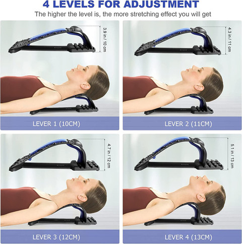 EVK Neck Pain Relief Spinal Curve Back Relaxation Cervical Massager Device  Neck Support