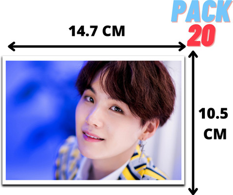 BTS Photo Cards Pack Of 20 For BTS Fans Jungkook Jimin V Suga