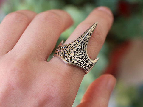 SILVOSWAN Ertugrul Ghazi Ring For Men IYI Turkish Ring for Boy and Girl  kayi Qabila ring Metal Ring