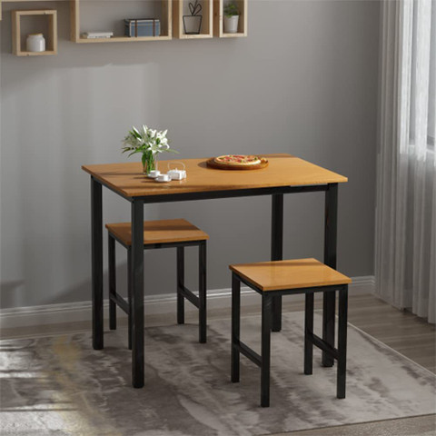 Flipkart Perfect Homes Small Dining Table and Stools, Kitchen Breakfast  Dining Table Set Solid Wood Seater Dining Set