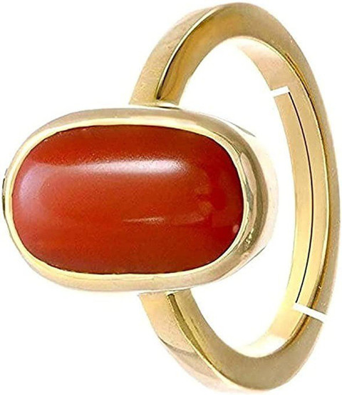 Moonga Stone Ring Original Munga Ratna EVERYTHING GEMS Ratti Carat