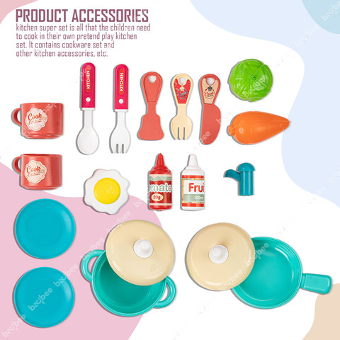 baybee in Kitchen Set Portable Pretend Play Little Chef Set