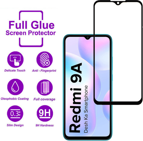 Gorilla Glass Edge To Edge Tempered Glass for Xiaomi Redmi 9A