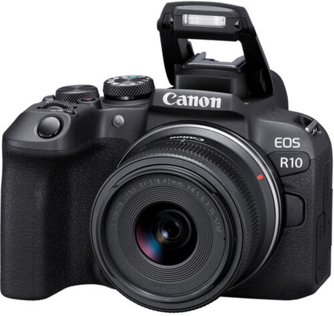 Canon EOS R10 Mirrorless Camera Body with RF-S 18 45 mm