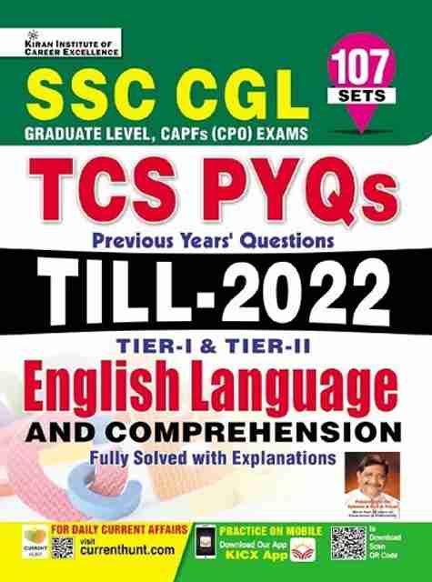 Kiran SSC CGL TCS PYQs Till 2022 Tier I and Tier II English Language ...
