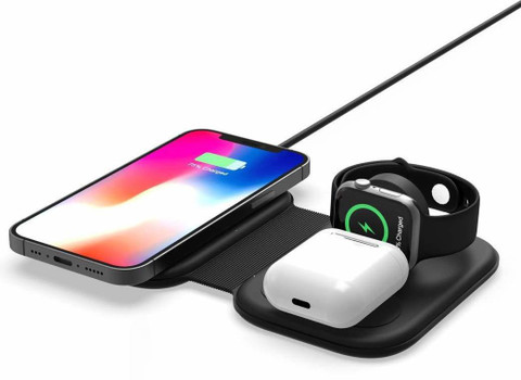 ICREATOR Foldable Fast Wireless Charger for Apple iPhone Iwatch