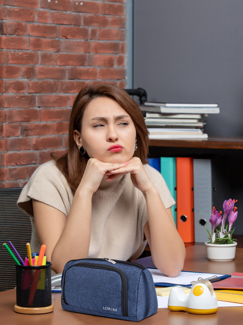 LOREM Large Stationory Small Makeup Pouch-Organizer For Office