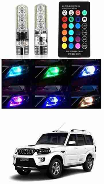 FKOK Car Parking Bulb with IR Remote For Scorpio Parking Light Car LED for  Mahindra (12 V, 24 W)