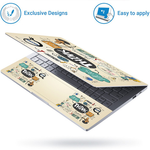 Laptop Bottom Sticker FineArts Full Panel Laptop Skin Sticker Vinyl Fits Size Upto 15.6 ...