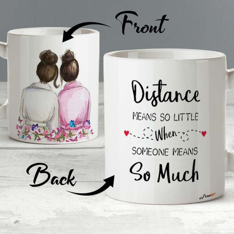 FirseBUY Funny Long Distance Friendship Cup for Girls Long