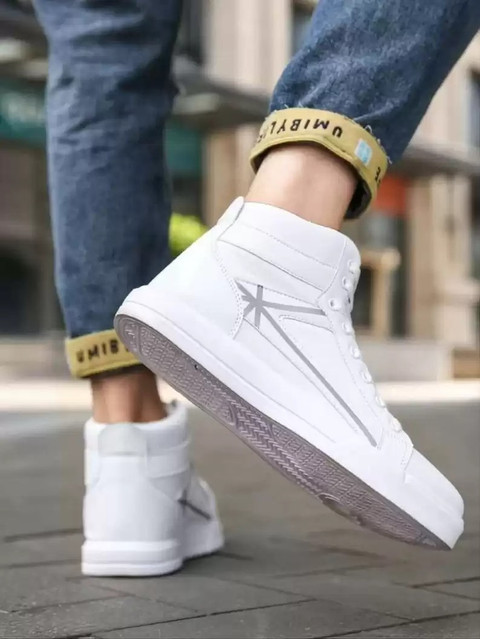 MAFLO High Tops For Men (White) Sneakers For Men Buy MAFLO High