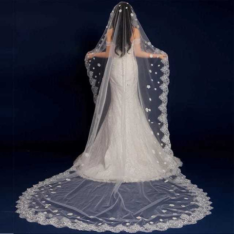 Unique Bridal Floor veil Floor Wedding Viles