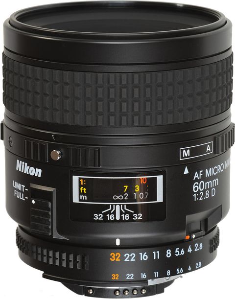 NIKON AF Micro-Nikkor 60 mm f/2.8D Macro Prime Lens - NIKON