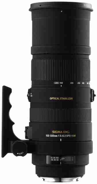 SIGMA 150 - 500 mm F5-6.3 DG HSM for Canon Digital SLR Telephoto