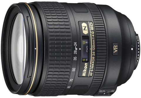 NIKON AF-S NIKKOR 24 - 120 mm f/4G ED VR Telephoto Zoom Lens