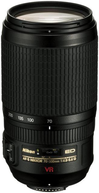 レンズ(ズーム) AF-S VR Nikkor 70-300mm F4.5-5.6G IF-ED NIKON AF-S VR Zoom-Nikkor 70 - 300 mm f/4.5-5.6G IF-ED Telephoto