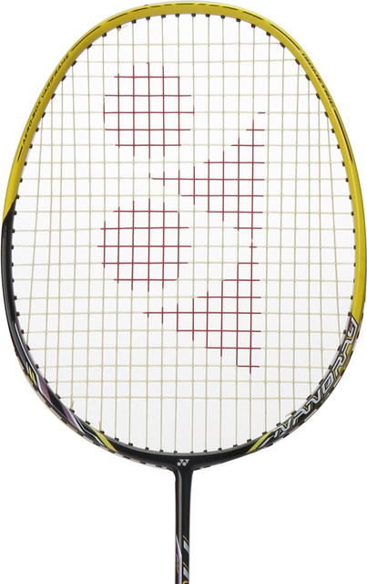 YONEX Nanoray 20 Black, Yellow Strung Badminton Racquet - Buy