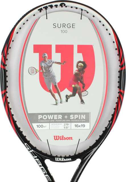 WILSONウィルソンBLX SURGE ヨネックスYONEX WILSON Surge 100 BLX Red, White, Black Unstrung Tennis Racquet