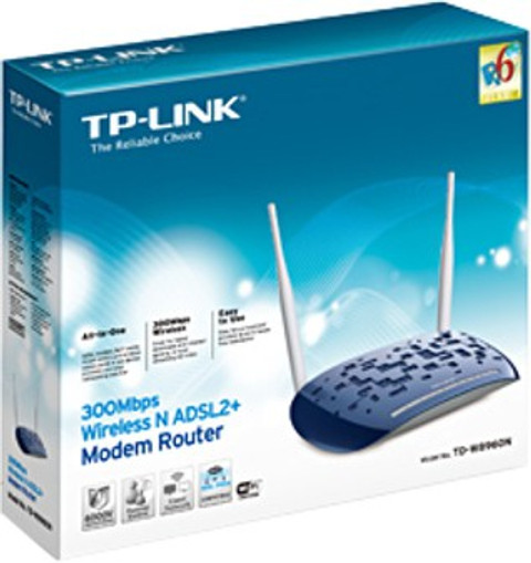 TP-Link Wireless N ADSL2+ Modem Wireless Router 2.4 GHz 300 Mbps