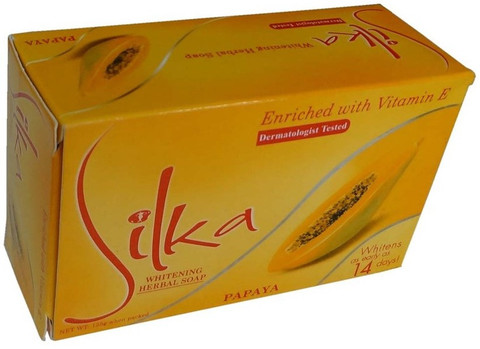 SILKA Papaya With Herbal Skin Whitening Soap AMZ0006 3Pc - Price