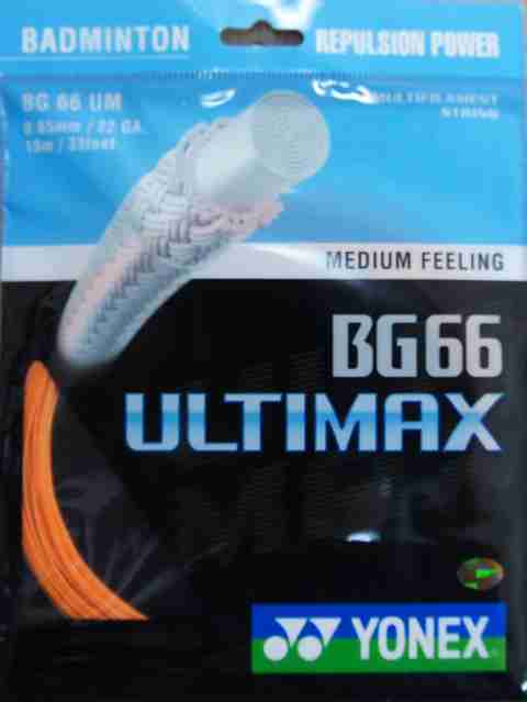 YONEX BG 66 ULTIMAX-ORANGE 0.65 Badminton String - 10 m - Buy