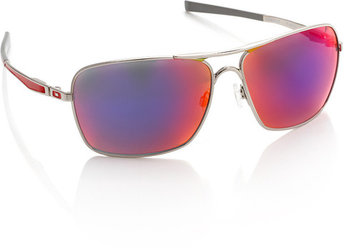 Buy OAKLEY PLAINTIFF SQUARED Rectangular Sunglass Orange, Blue For