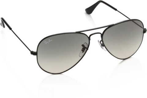 Buy Ray-Ban Aviator Sunglasses Grey For Men Online Best Prices