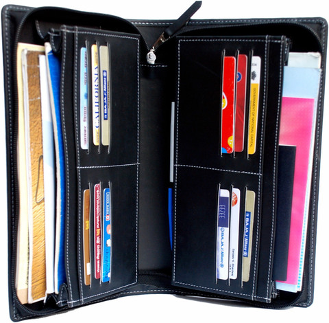 Multi Part Cheque Book Sukeshcraft Multiple Cheque Book Holder Pu Black Black - Price in India ...